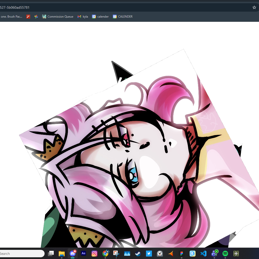 I Made the terrible choice to Put an Image with a white background as the top layer of this, it blocked all the other images as a result.