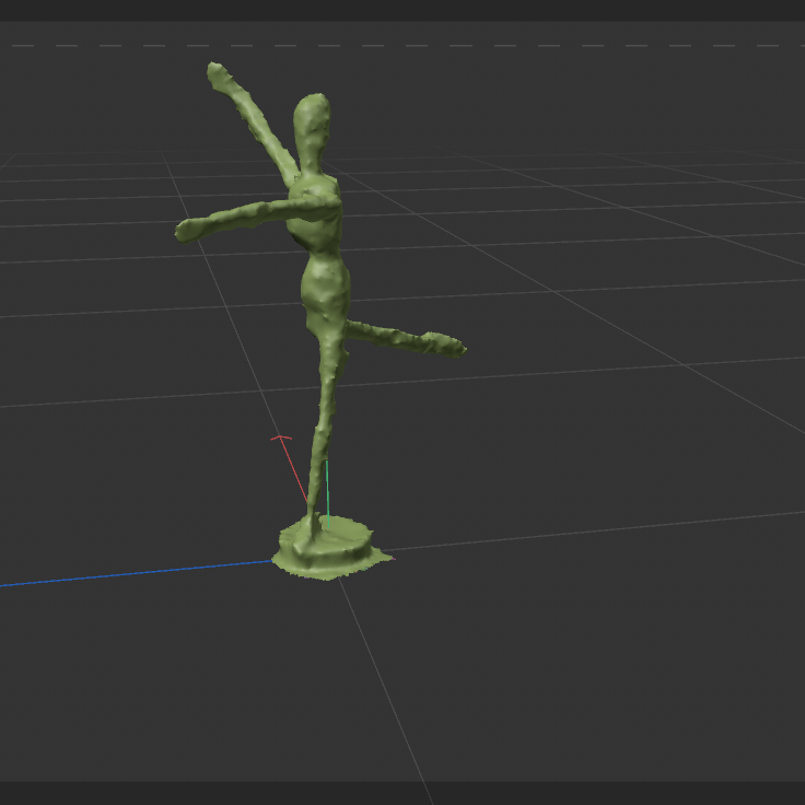 I thought that scanning a drawning Model would translate well into C4D, which it did, aside from the bunny plushie, the figure translated really well after examining the scan, even without the texture that was imported alongside it.