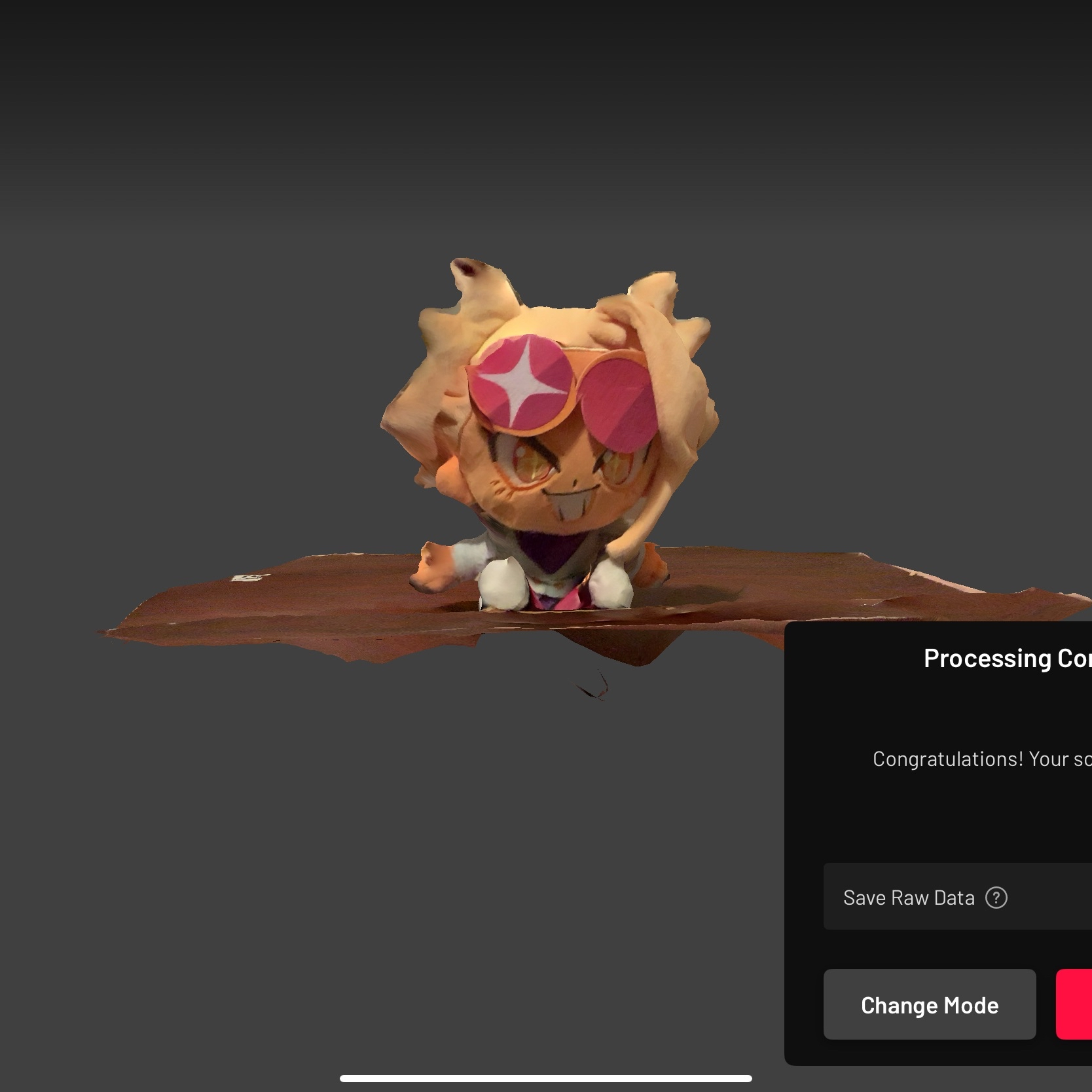 scans from my ipad. the model looks more detailed and clean, but when importing it into C4D, said teture becomes pixely regardless of the setting in which it is exported in.