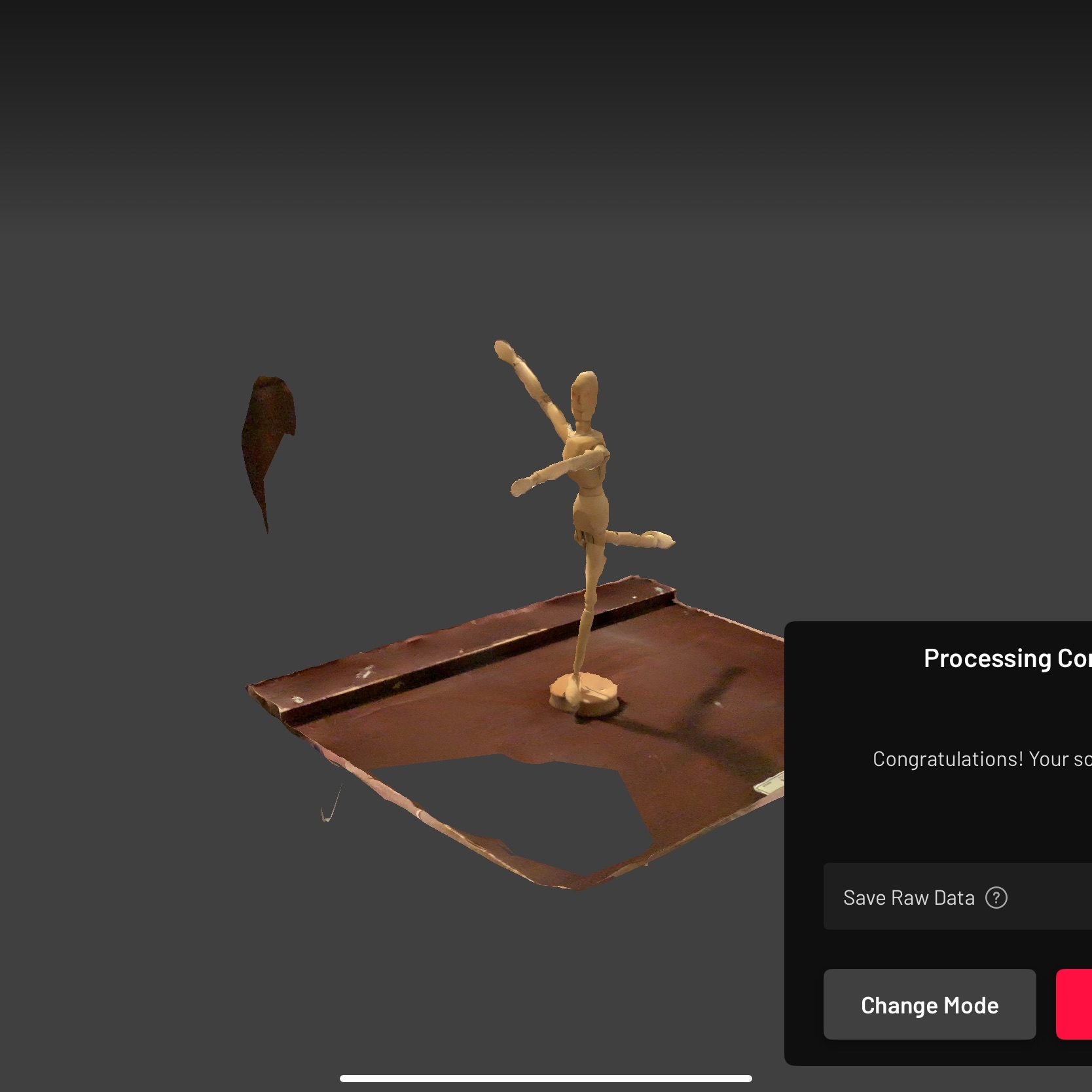 Model scan of the drawing model.