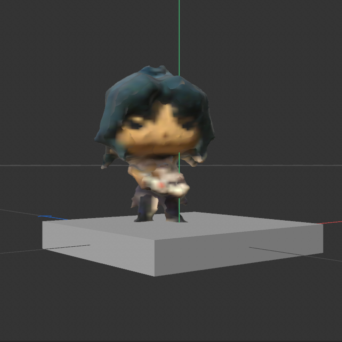 i used a figurine for one of my models Purely for the fact that I wanted to play around with something small, not too small, but still detailed.