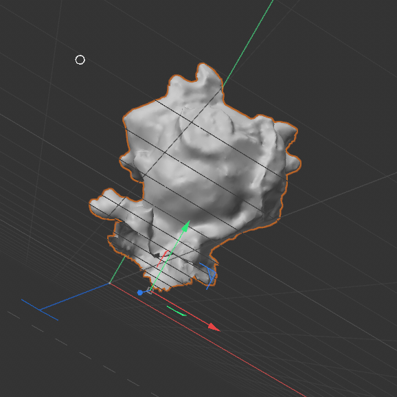 looking at the rough structure of my scanned model without the texture was surprising to see how defined the bumps are. 