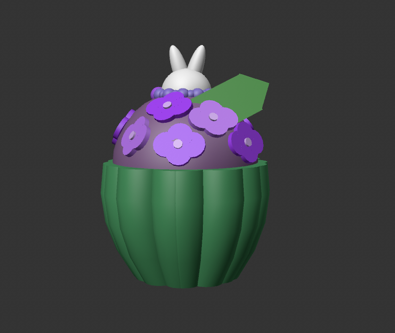 View one of the finished model
                 