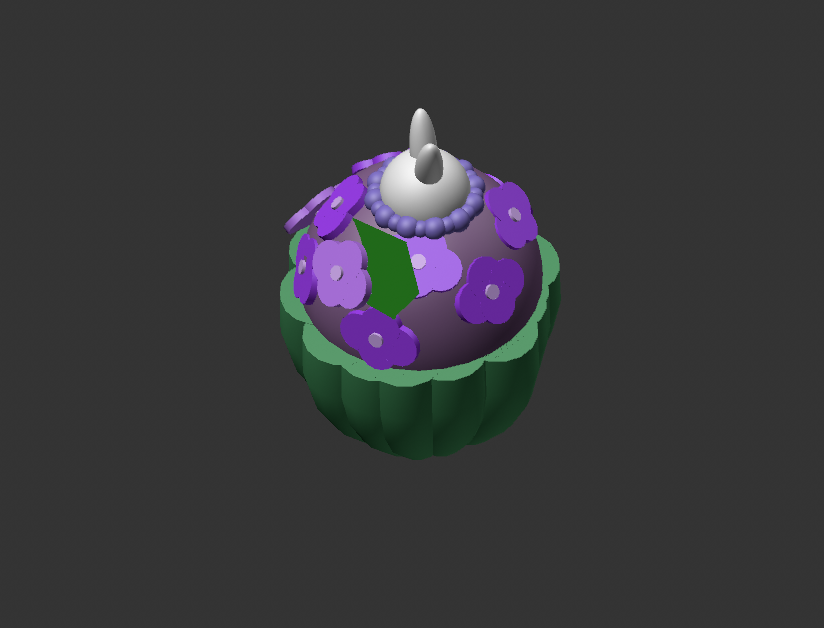 View two of
                 the finished model