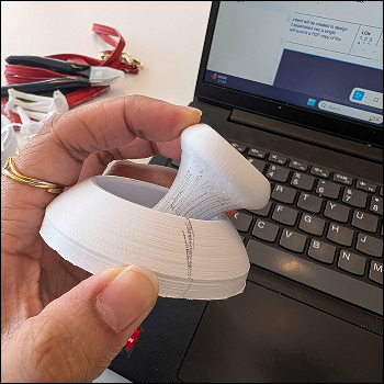 The joystick is fully flexible and able to be tilted in different directions, even pressed downwards, giving me the idea to use that feature as a press down or space button of sorts in the final