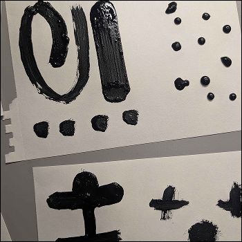Some more designs I had created with the graphite paint. The dots were hit or miss in terms of if it worked or not since they were too close to each other