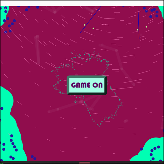 I put in particles and decreased the stroke width of the waveforms