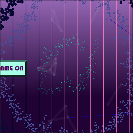 I started playing with different variations, curved or straight versions of the audio waveforms and this resulted in a messy composition ony my end.