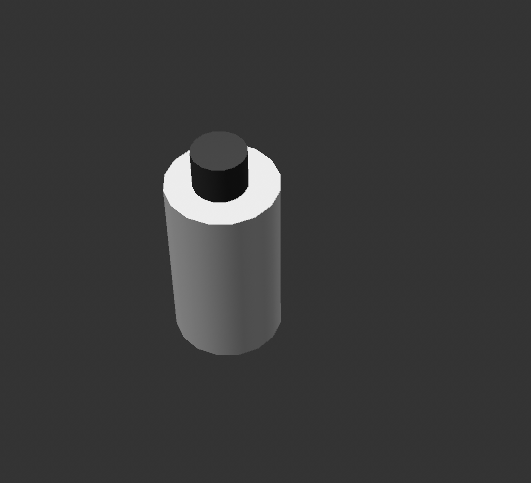 View two of
                 the finished model. I think that if I could have textures or a way to make this transparent, the model itself would improve visually.